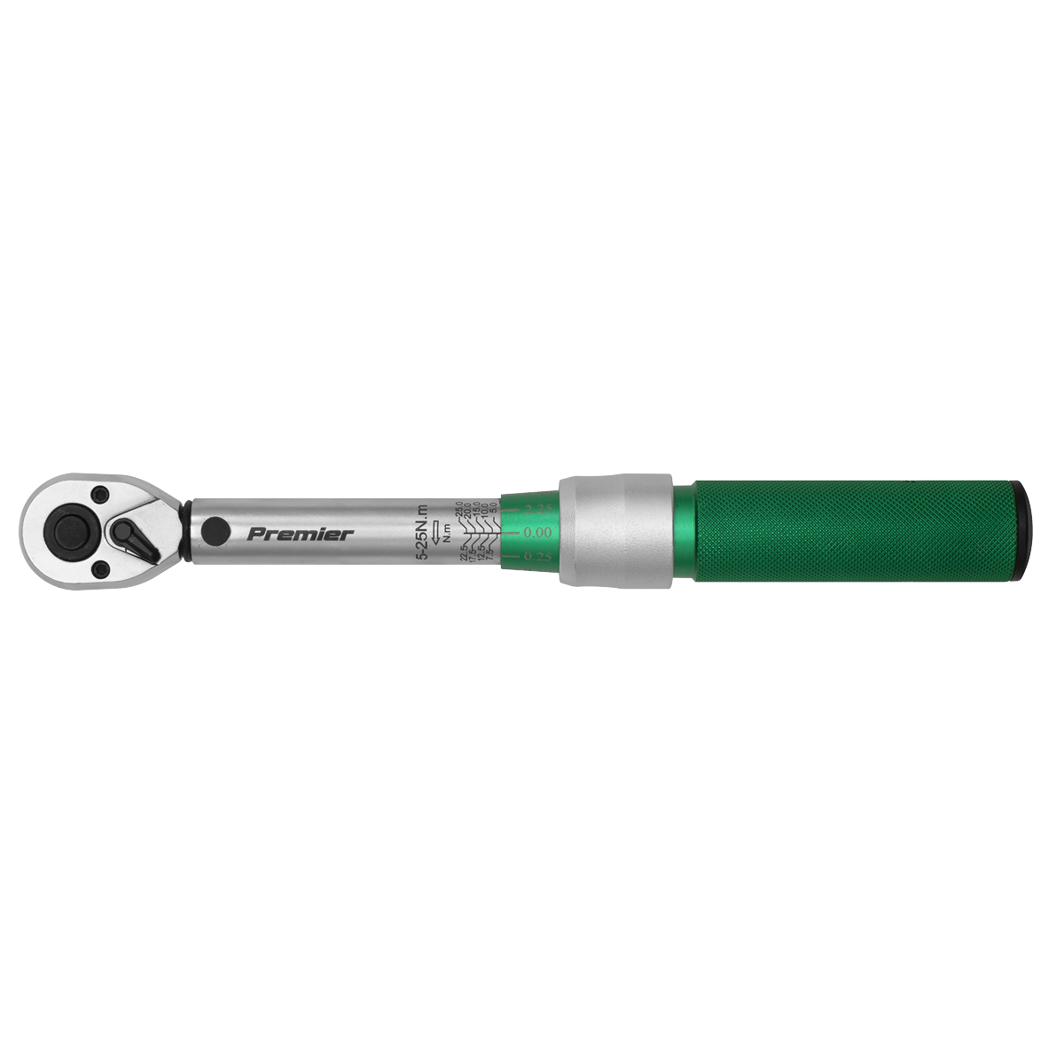 Sealey 1/4" Square Drive 5-25Nm Calibrated Torque Wrench Micrometer Style STW901