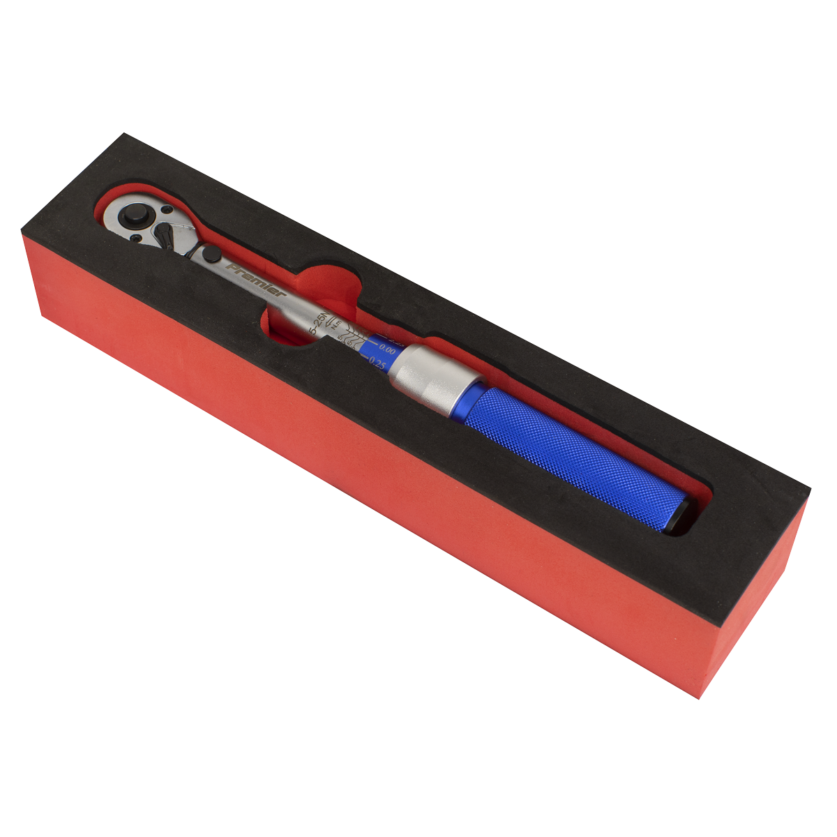 Sealey 3/8" Square Drive 5-25Nm Calibrated Torque Wrench Micrometer Style STW902