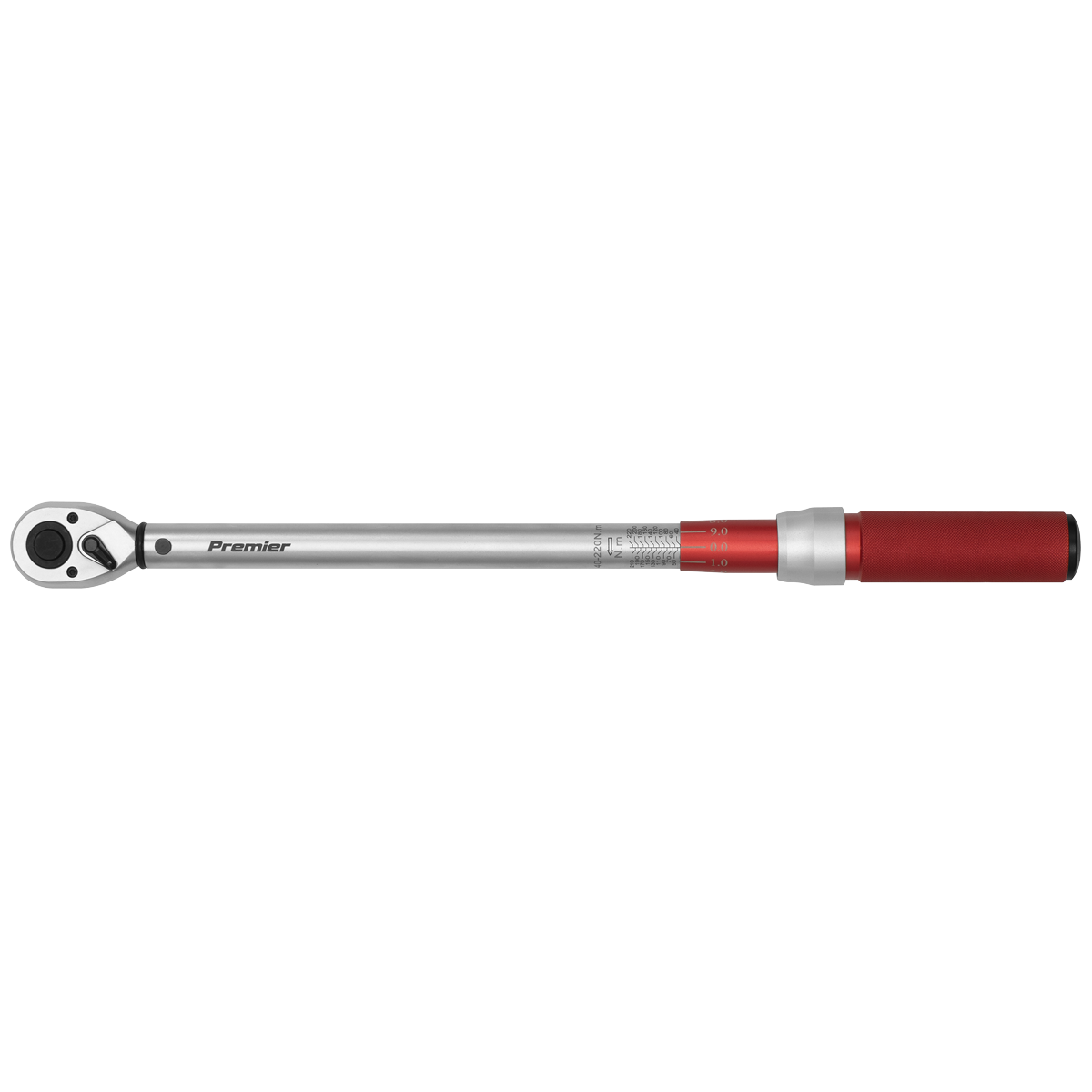 Sealey 1/2" Drive 40-220Nm Calibrated Torque Wrench Micrometer Style STW904