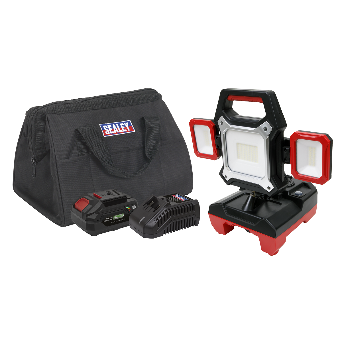 Sealey SV20 Series Worklight Kit 20V 4Ah 2 In 1 SMD LED 4000lm CP20VWLKIT1