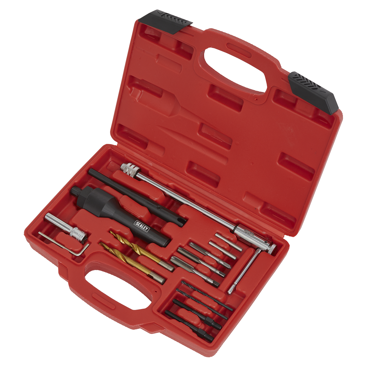 Sealey 8 & 10mm Damaged Glow Plug Removal Set With Drilling Adaptors SX0408