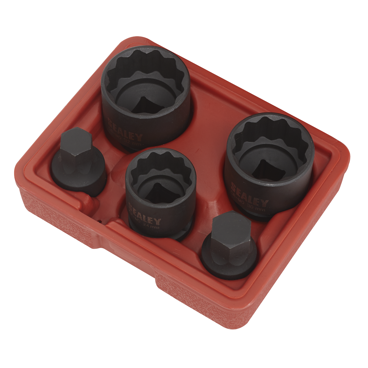 Sealey Impact Hub Socket & Socket Bit Set 5 Pieces Fits VAG Vehicles SX053