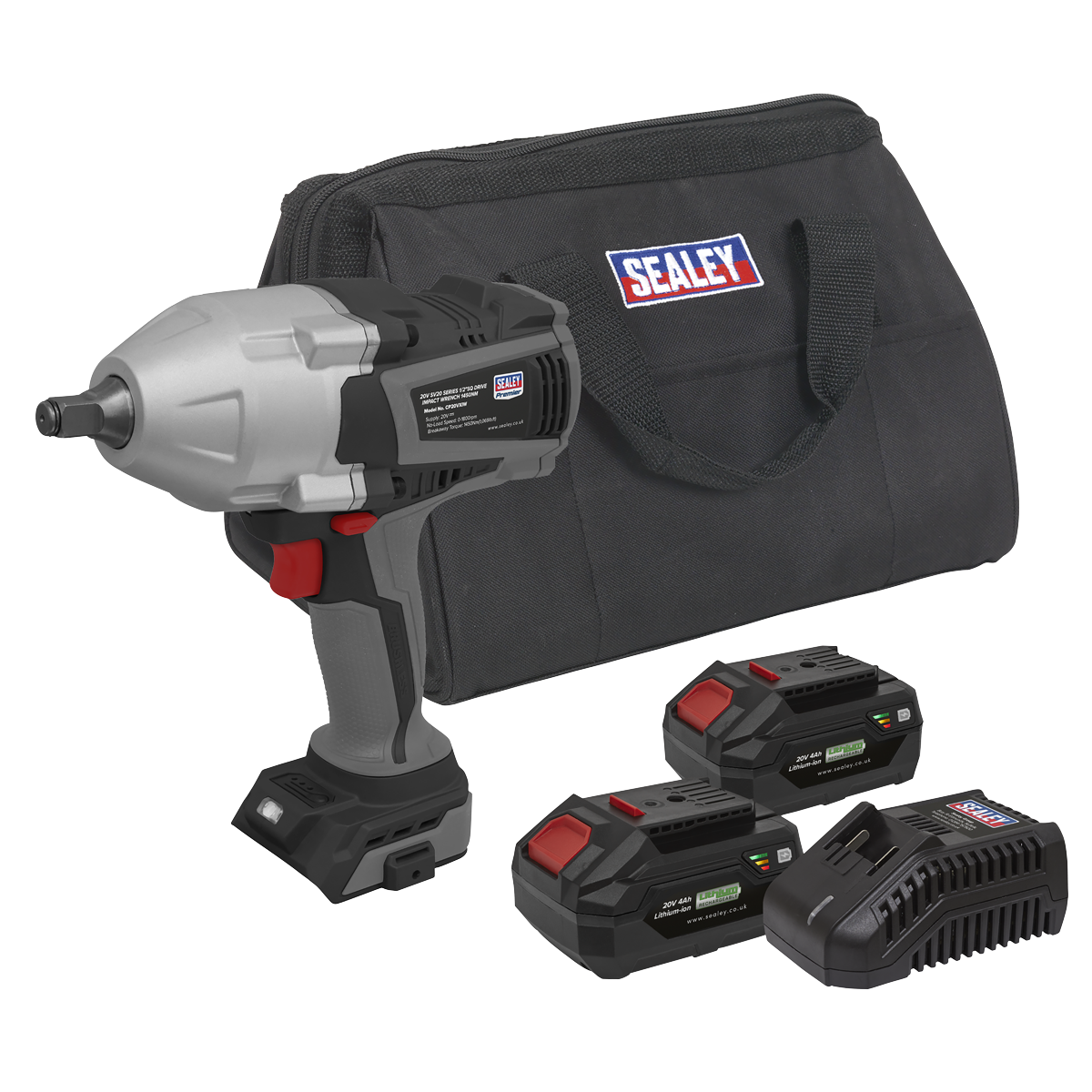 Premier Cordless Impact Wrench Kit 20V SV20 Series With 2 Batteries CP20VXIWKIT1