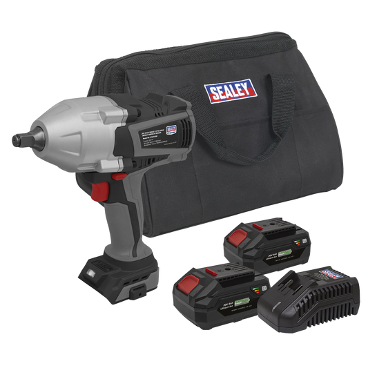 Premier Cordless Impact Wrench Kit 20V SV20 Series With 2 Batteries CP20VXIWKIT1
