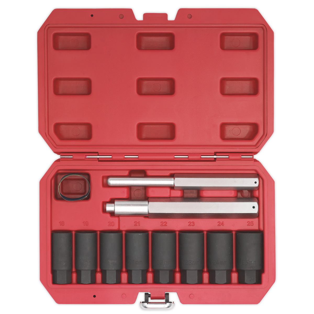 Sealey Locking Wheel Nut Removal Set With Conical Shaped Design 10 Pieces SX272