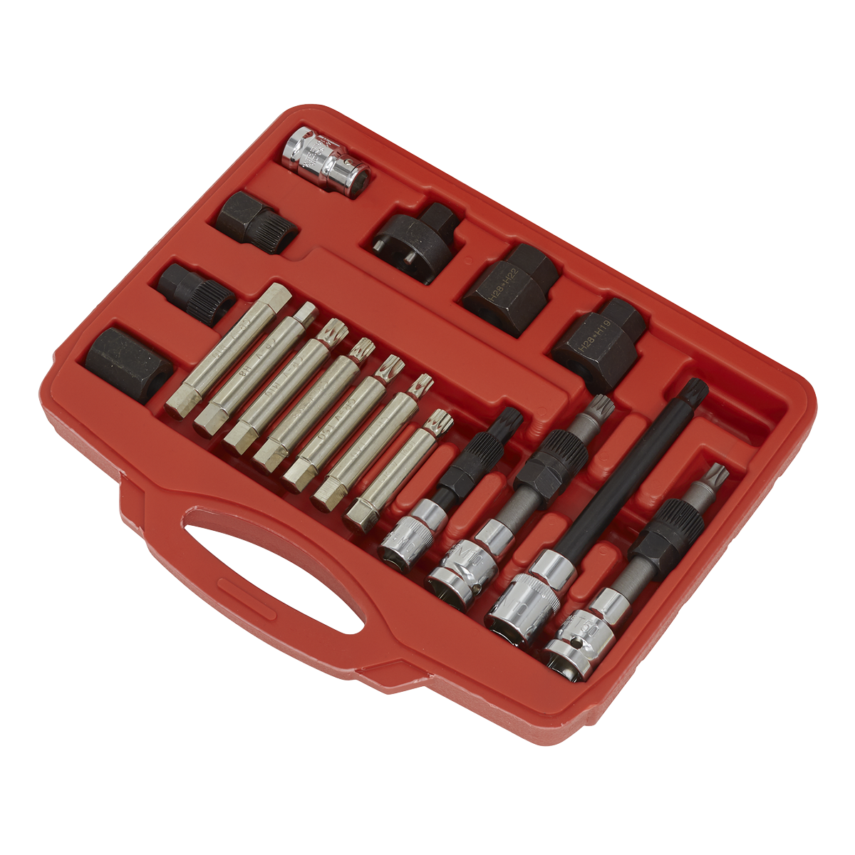 Sealey Alternator Freewheel Pulley Removal Set In Storage Case 18 Pieces SX402