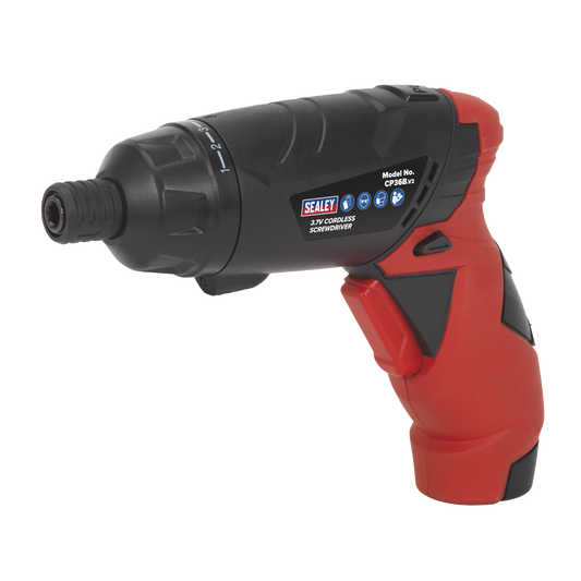 Sealey 3.6V Compact Cordless Screwdriver Set 26 Pieces With LED Worklight CP36B