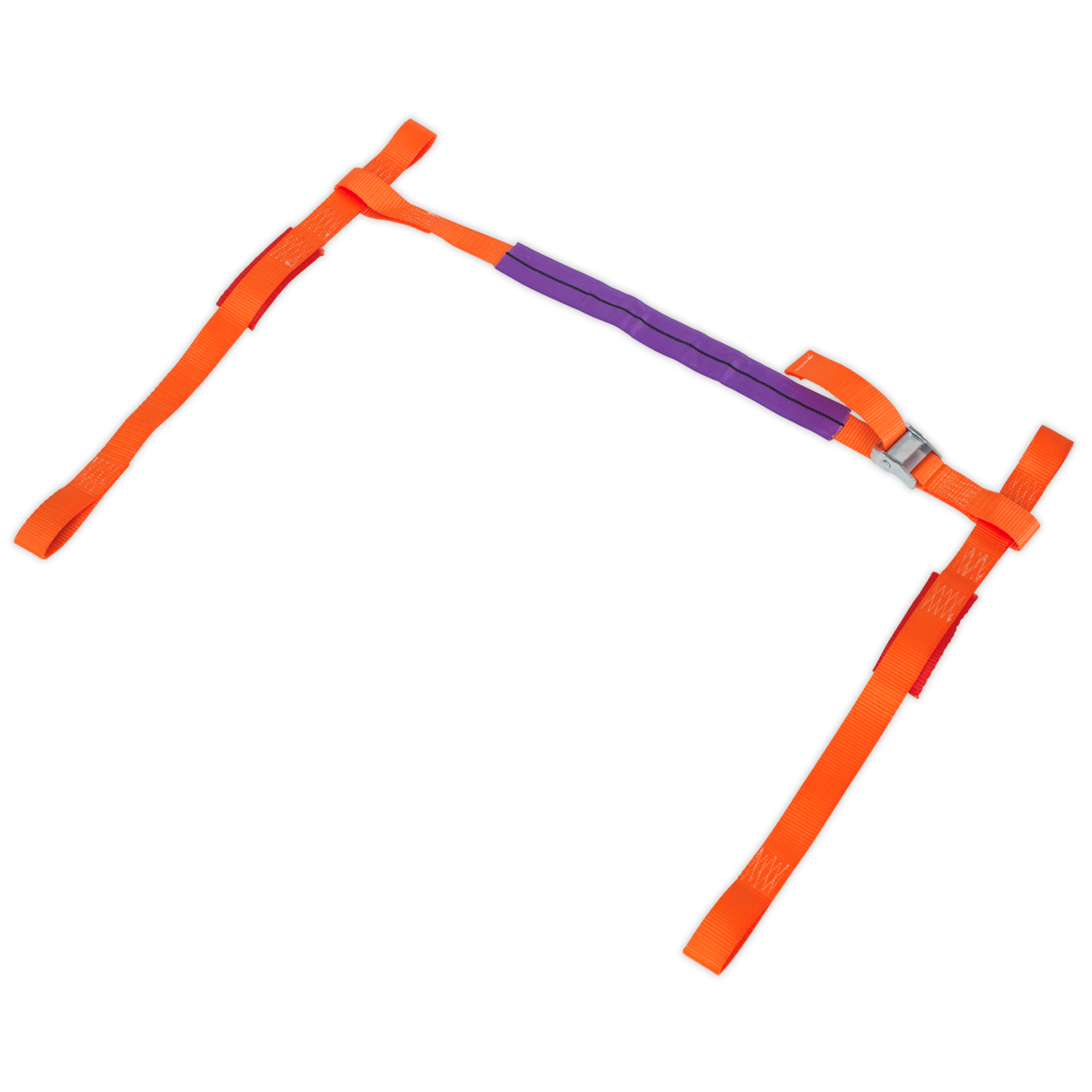 Sealey Tie Down From Polyester Webbing - Motorcycle Handlebar Orange TDMCHB