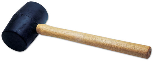 LASER 0434 Large Rubber Mallet 1kg Wooden Handle Heavy Duty Workshop Tool