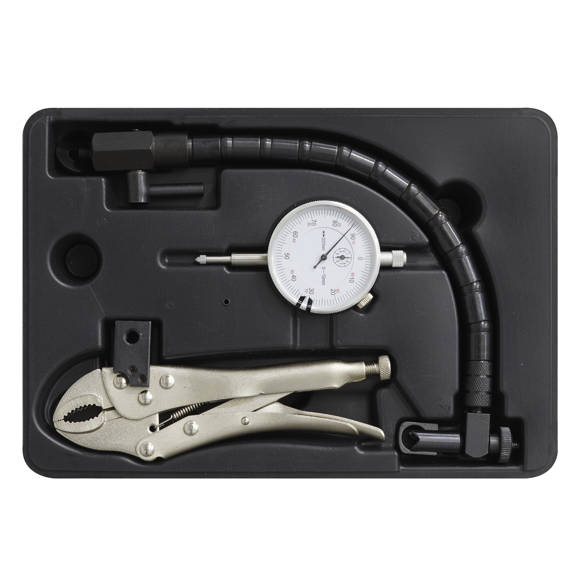 Sealey Brake Disc Run-Out Kit With Metric Calibrated DTI Gauge Silver VS0290