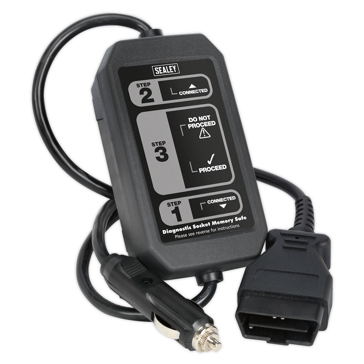 Sealey Diagnostic Socket Memory Safe With Bright LED - EOBD 1.8m Cable VS2073