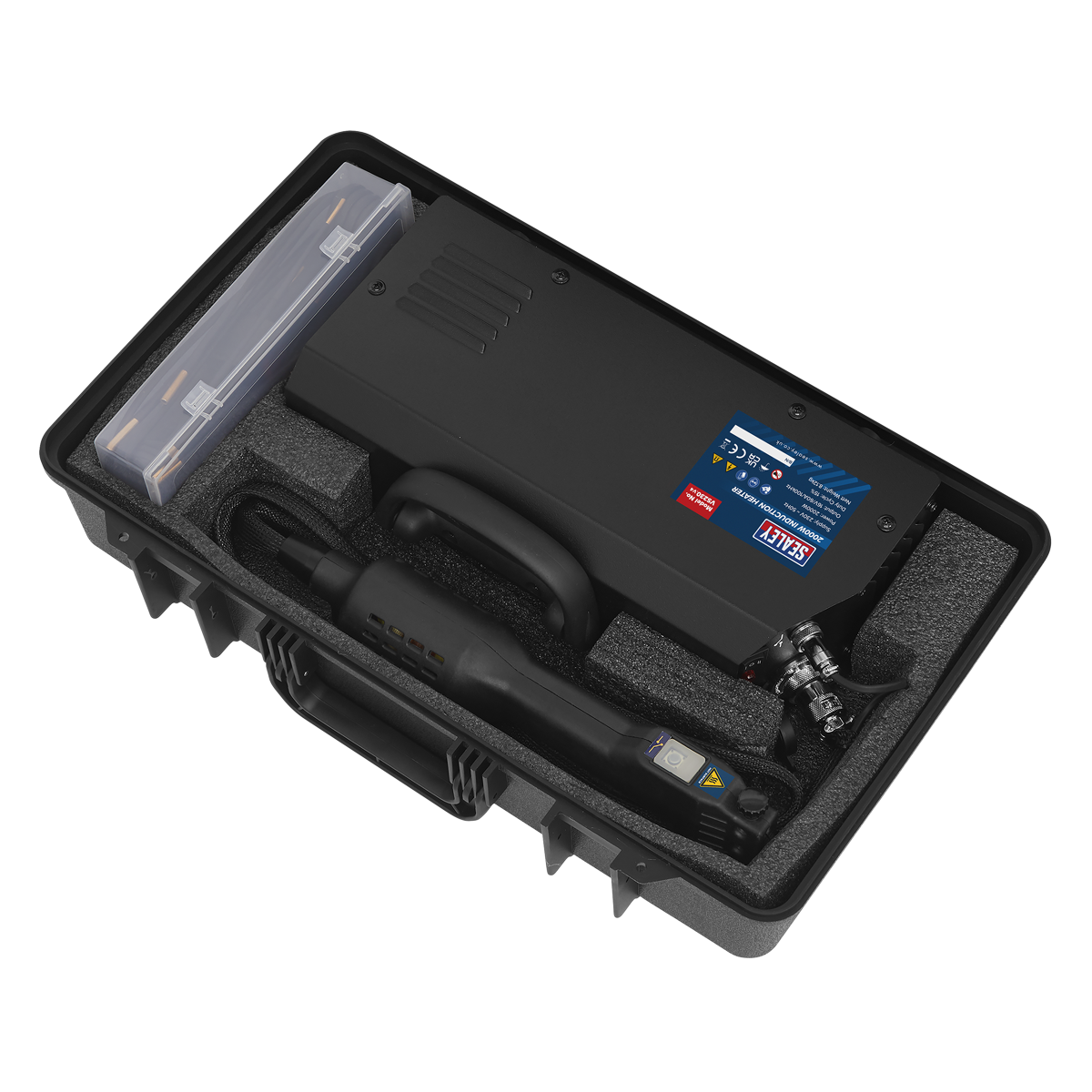 Sealey Mobile Induction Heater Supplied in Storage Case 2000W Black VS230