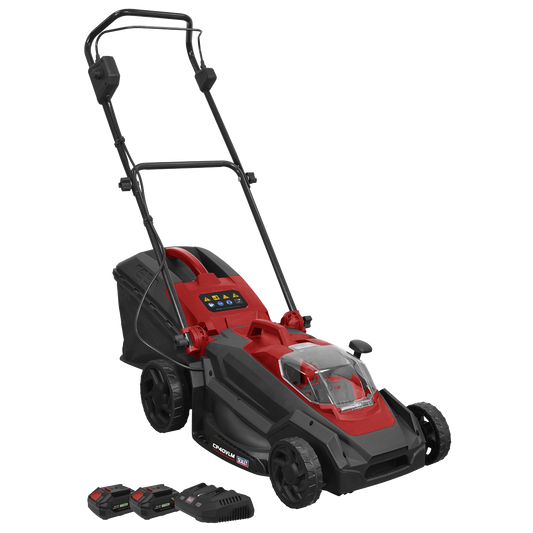 Sealey SV20 Series Cordless Lawn Mower Kit 40V 4Ah 40cm 40L Bag CP40VLMKIT