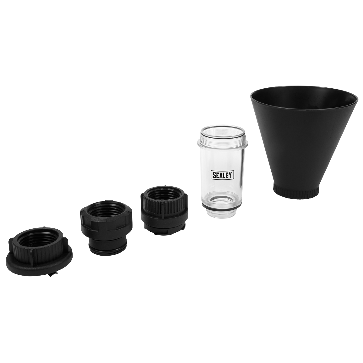 Sealey Engine Oil Funnel Set Engine Filler 5pc Fits Audi Seat Skoda VW VS7105