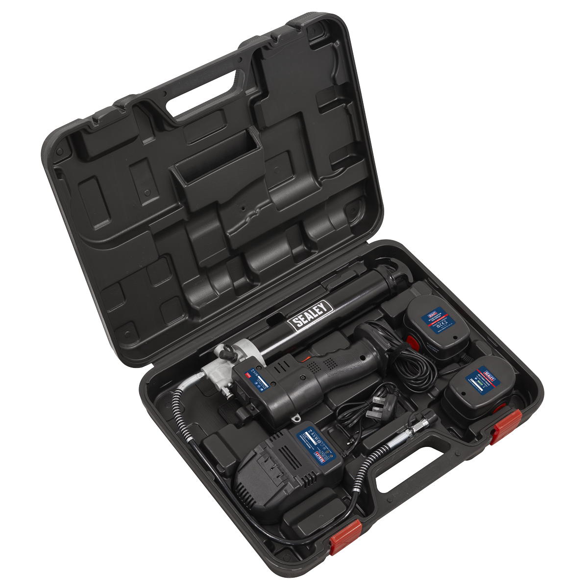 Sealey 12V Cordless Grease Gun With LCD Battery Condition Indicator CPG12V