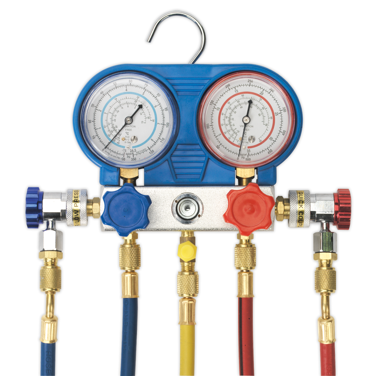 Sealey Air Conditioning System Manifold With Sight Glass R134a R12 VSAC002