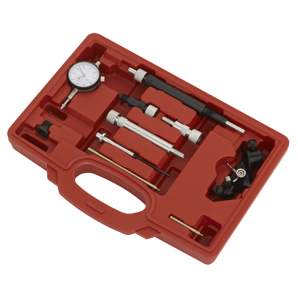 Sealey Diesel Pump Timing Kit Supplied With Dial Gauge In Storage Case VSE2242