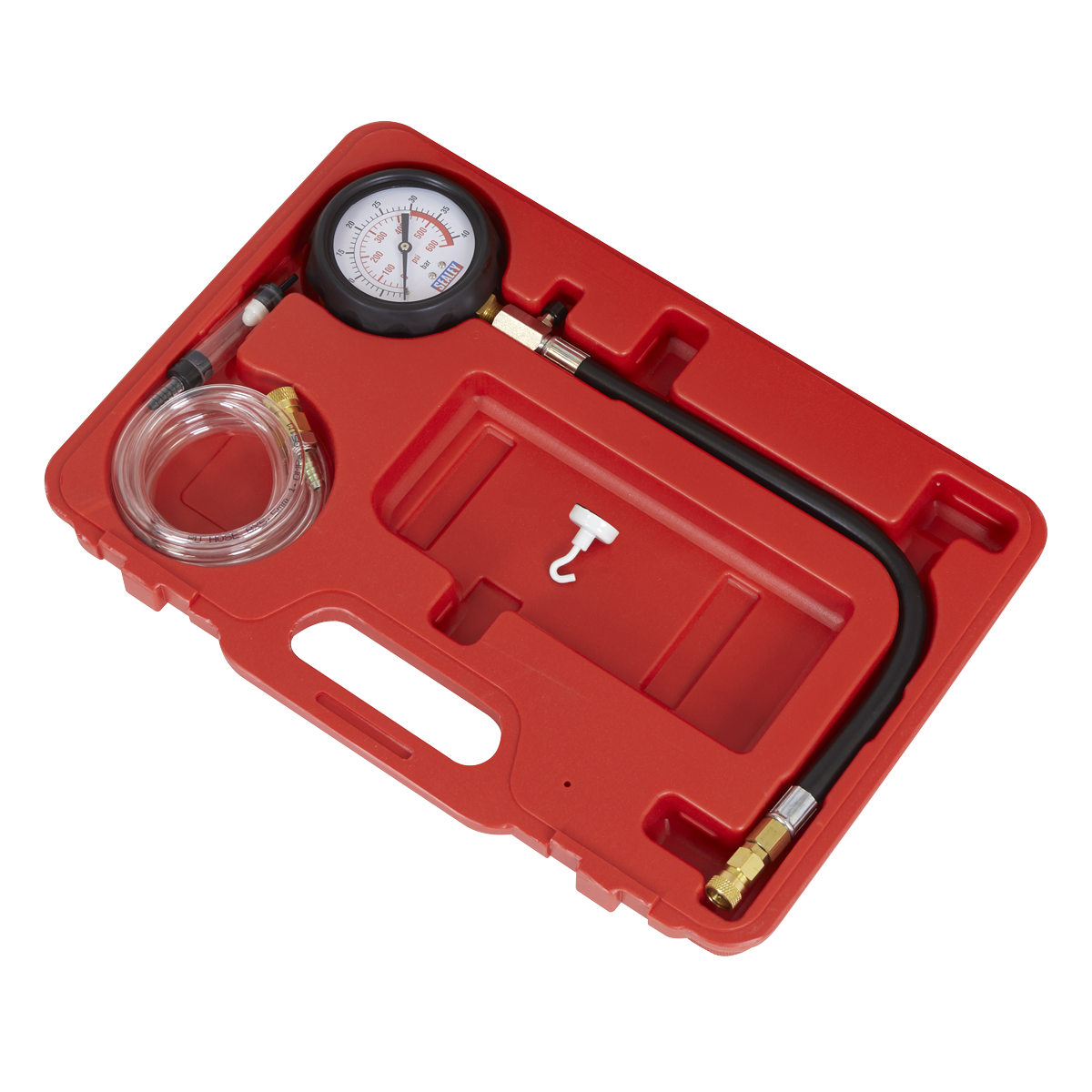 Sealey Diesel Compression Gauge Hose & TDC Base Kit With Storage Case VSE3157
