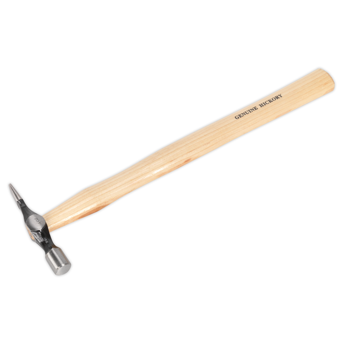 Sealey 4oz Cross Pein Pin Hammer With Straight-Grain Hickory Shaft CPH04