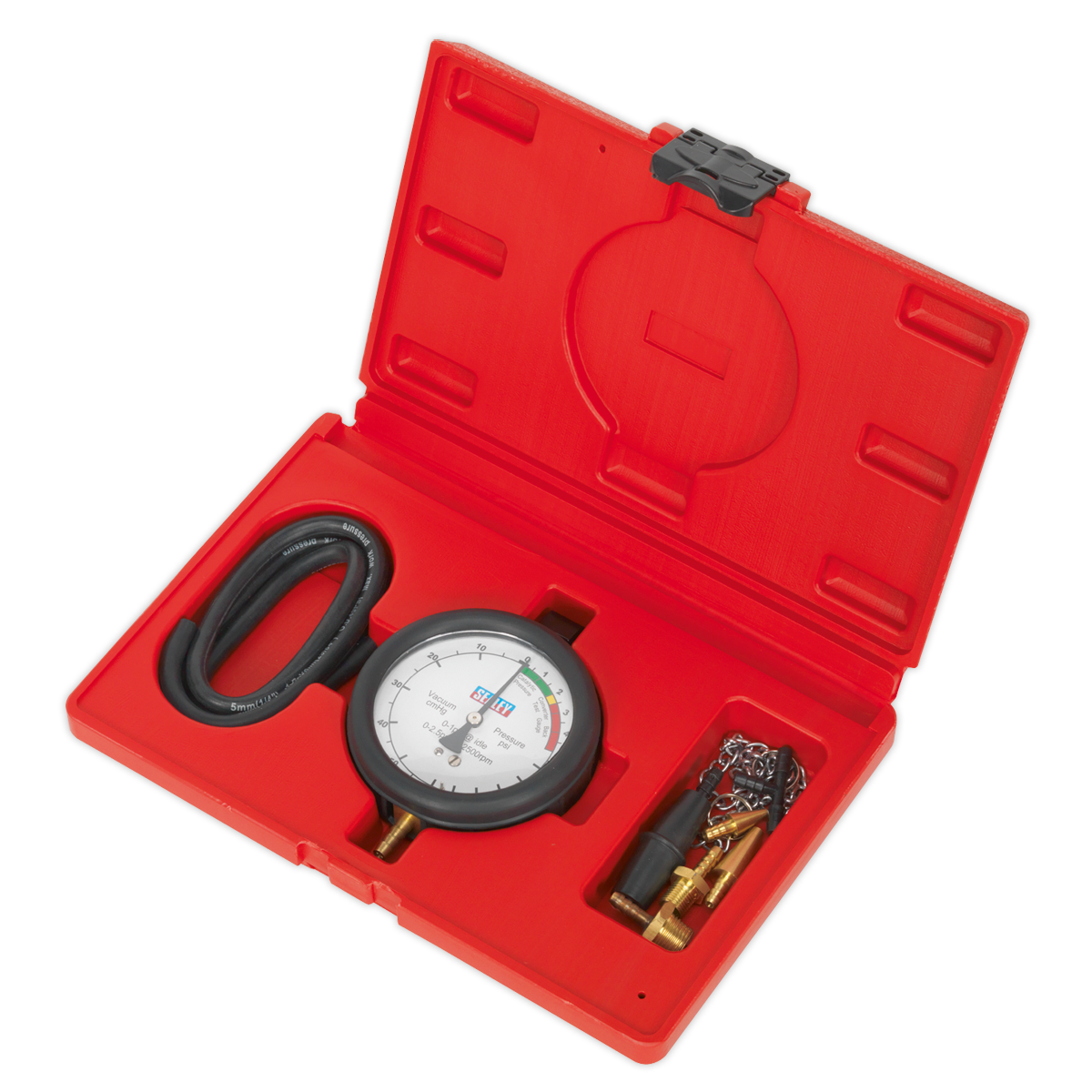 Sealey Catalytic Converter Back Pressure Test Kit With Colour-Coded Scale VSE953
