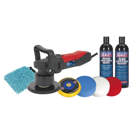 Sealey 240V 600W 150mm Pro Polishing Compounding Kit With Soft Grip CPK04