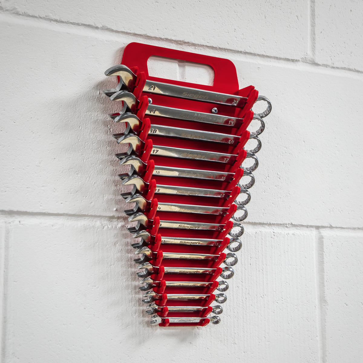 Sealey Premier Spanner Rack 15 Capacity Red Hand Tool Storage Garage WR08