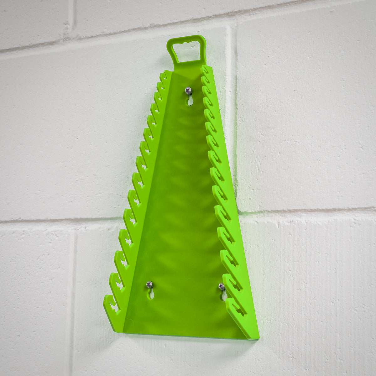 Sealey Premier Reverse Spanner Rack 15 Capacity Hi Vis Green Tool Storage WR09HV