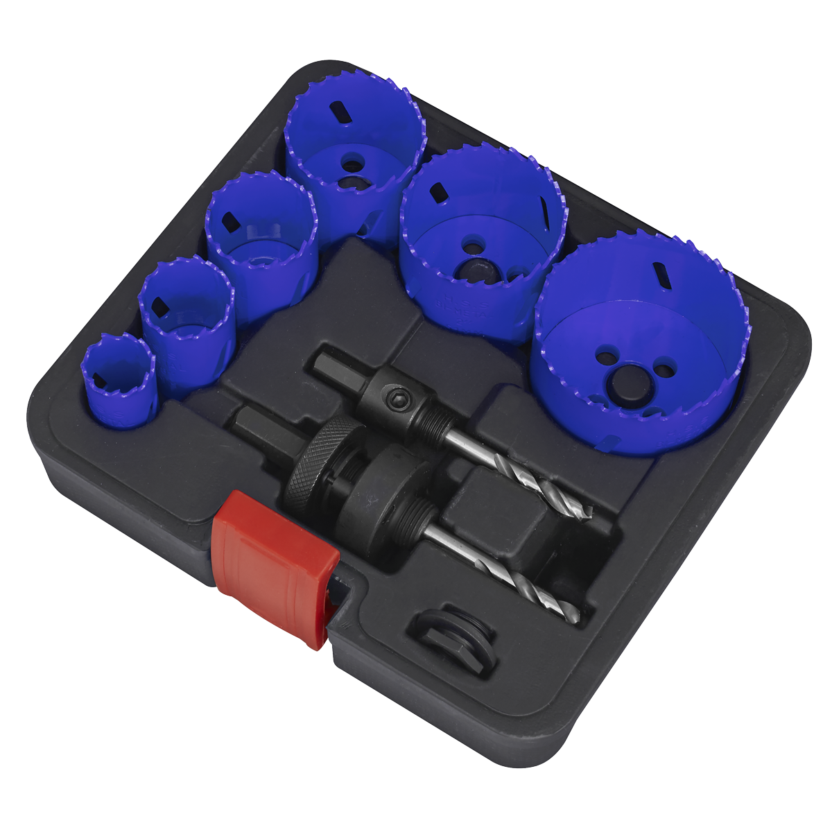 Sealey 9Pc Electricians Hole Saw Kit in Sturdy Storage Case Professional WSEHSK
