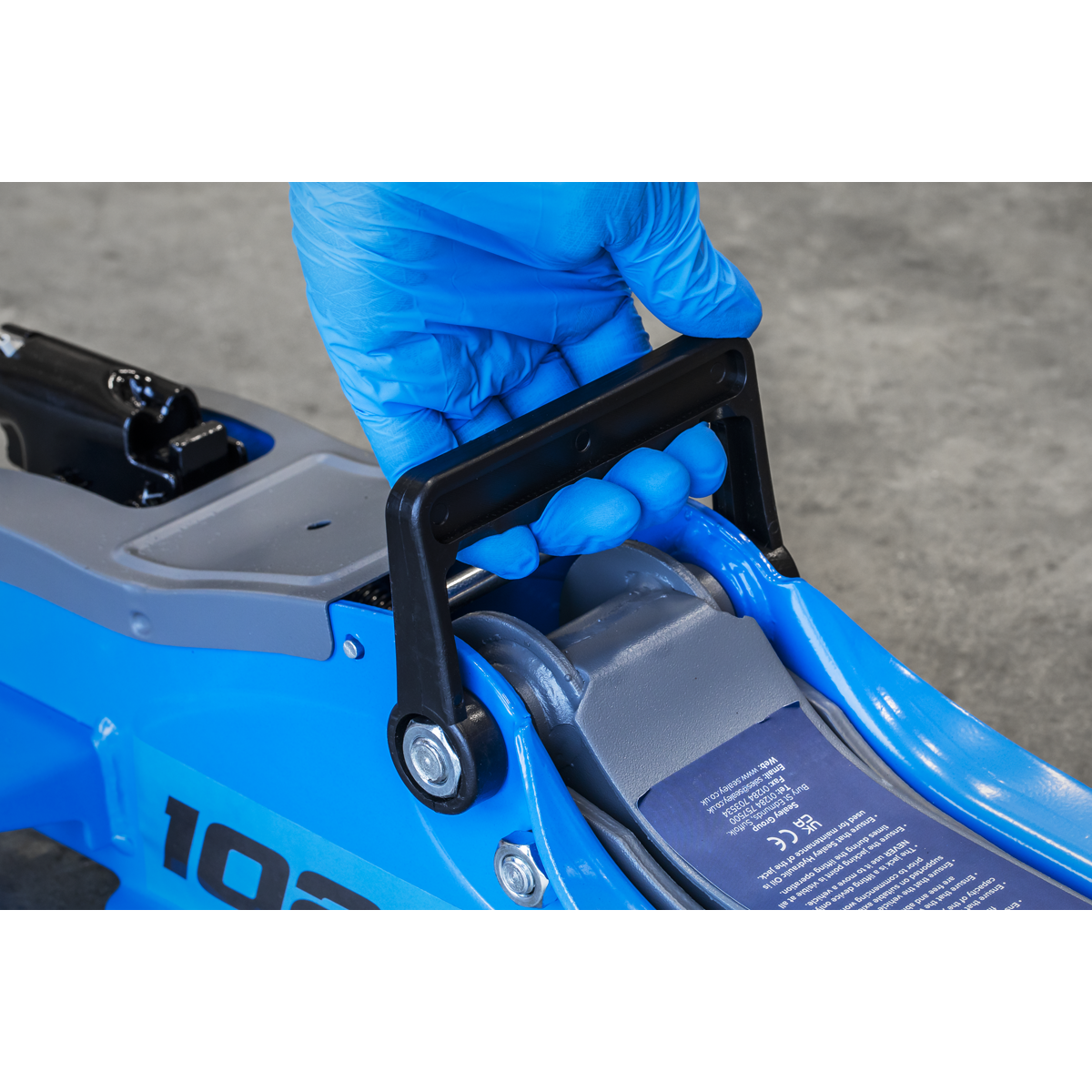Sealey 2 Tonne Low Profile Trolley Jack Hydraulic Lift Heavy Duty Car Floor Blue