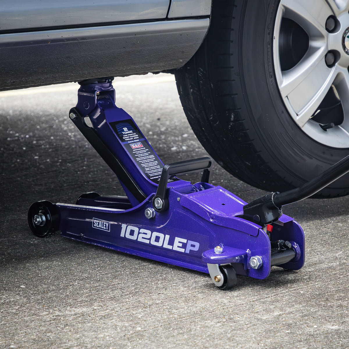 Sealey Low Profile Short Chassis Trolley Jack 2 Tonne Purple Heavy Duty 1020LEP