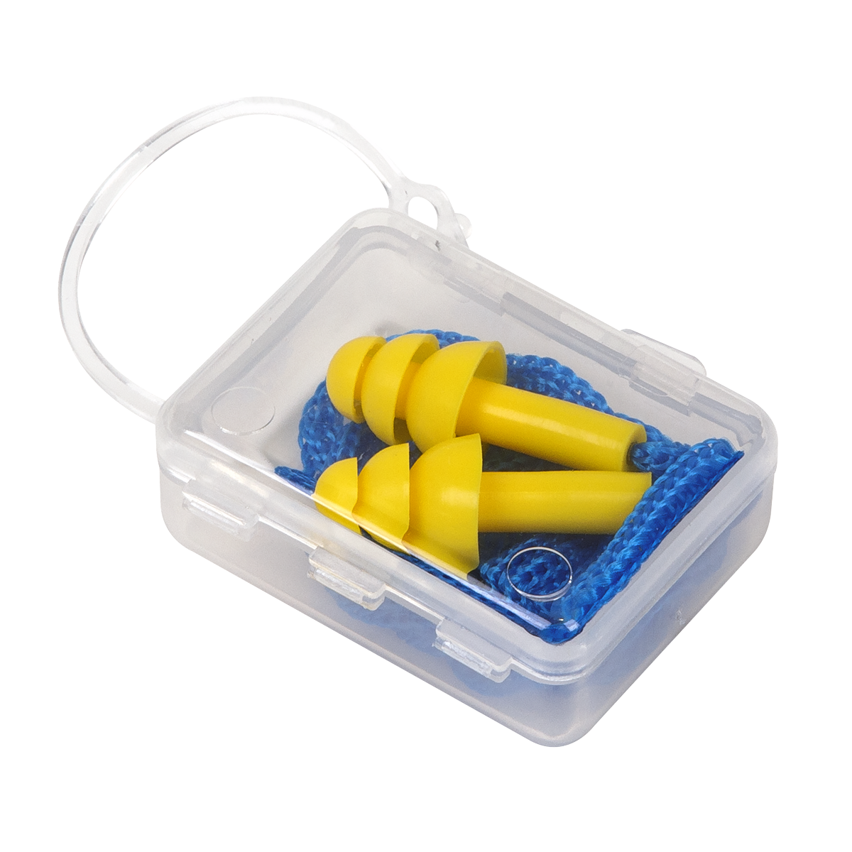Sealey Corded Ear Plugs Flange Soft Re-Usable Anti Noise Safety Protection 402/1