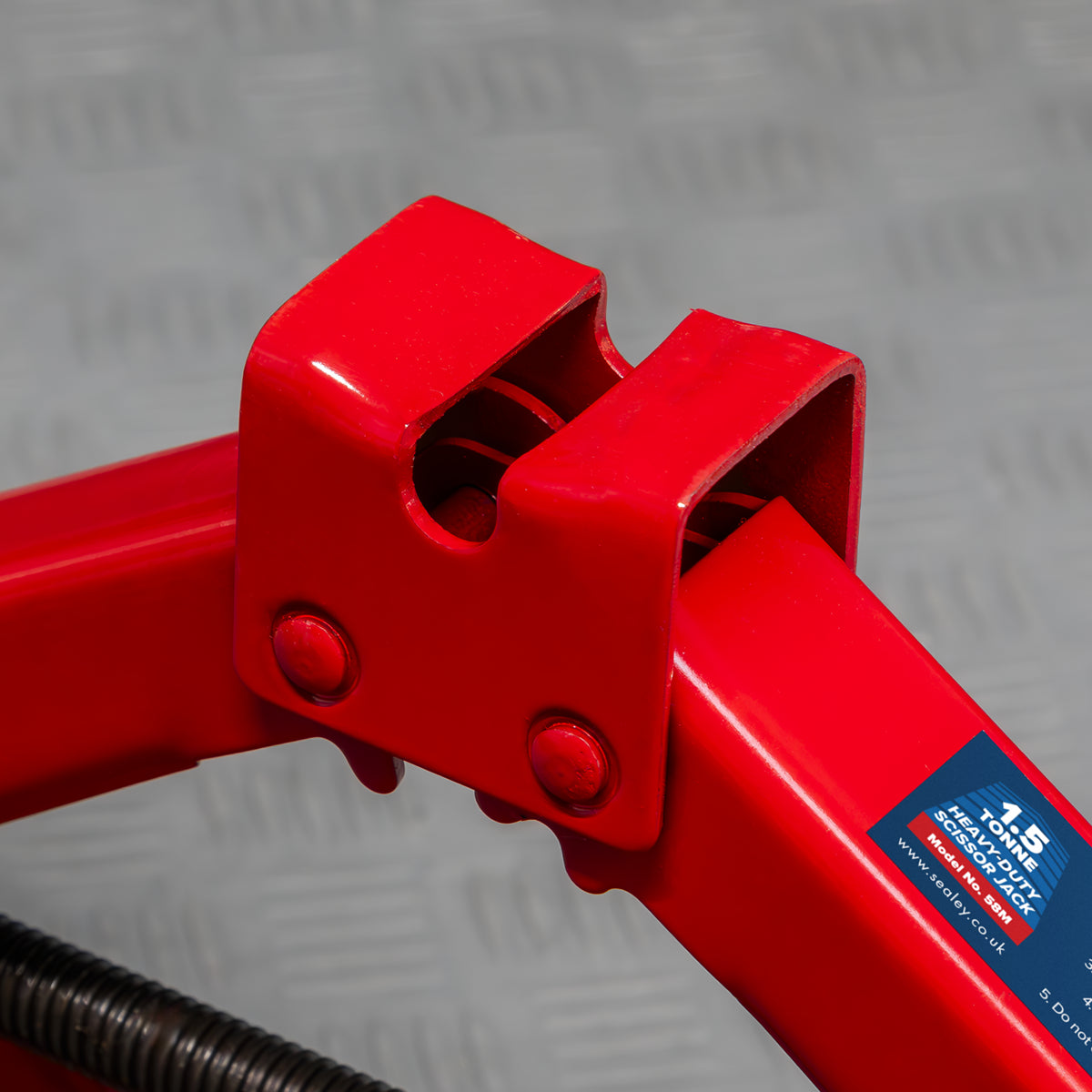 Sealey Scissor Jack Heavy Duty 1.5 Tonne With Fine Rolled Thread TUV/GS 58M