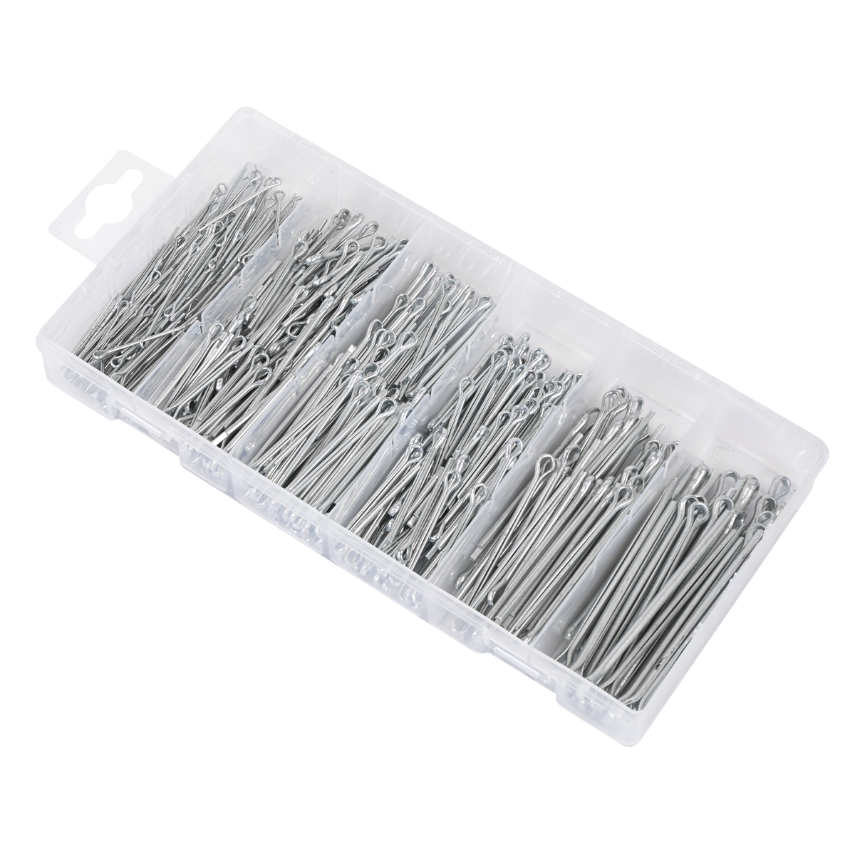 Sealey Split Pin Assortment 555 Pieces Small Sizes Imperial & Metric AB001SP