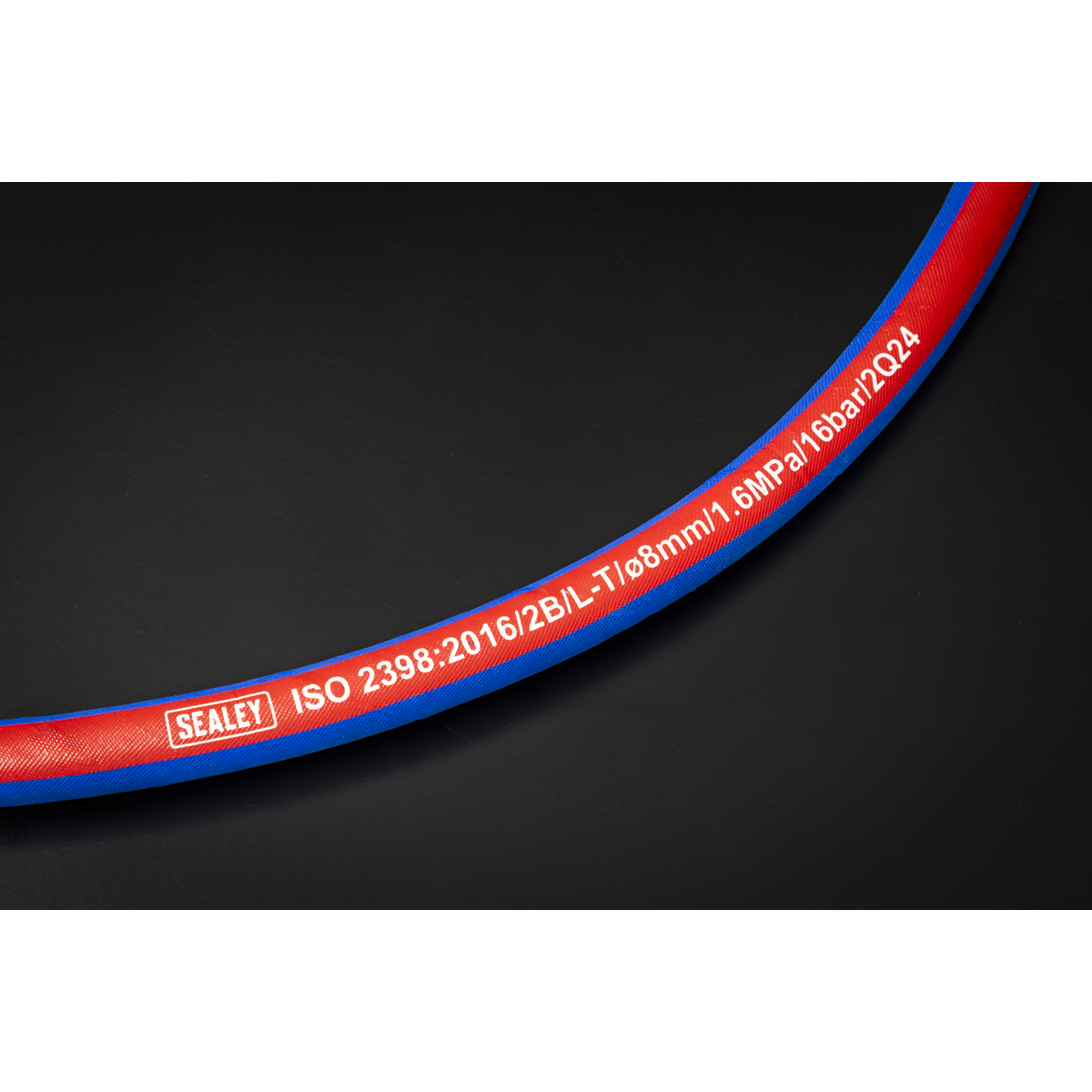 Sealey 20mx8mm Extra Heavy Duty Air Hose With 1/4" BSP Unions Blue AH20R