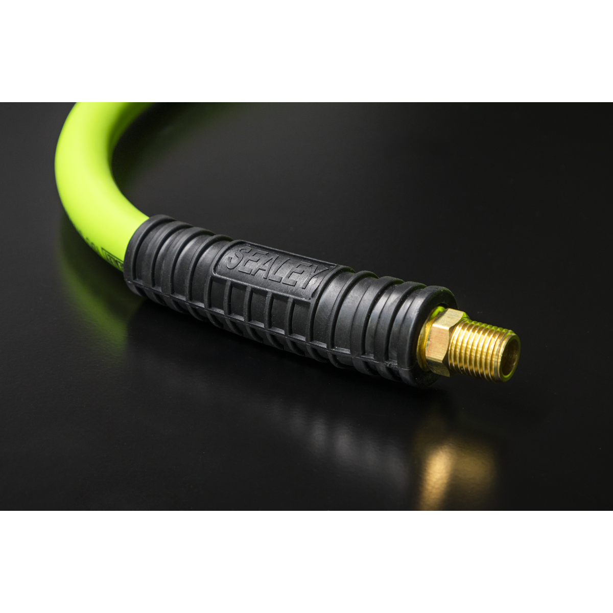 Sealey 10m x Ø8mm High-Visibility Hybrid Air Hose With 1/4" BSP Unions AHHC10G