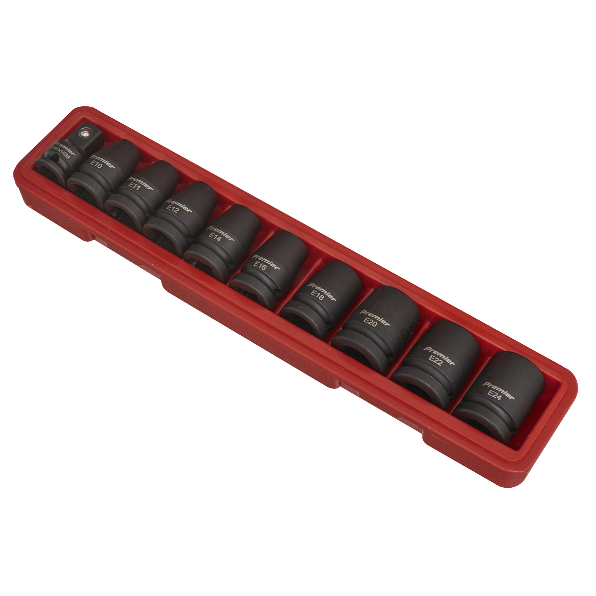Sealey Impact TRX-Star Female Socket Set 10 Pieces 1/2" Square Drive AK2301
