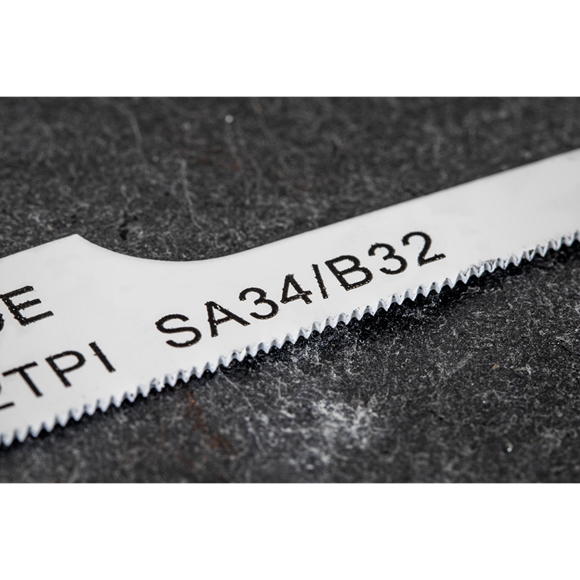 Sealey HSS Air Saw Blade Power Tool Accessory 32TPI Pack of 15 Pieces SA34/B3215