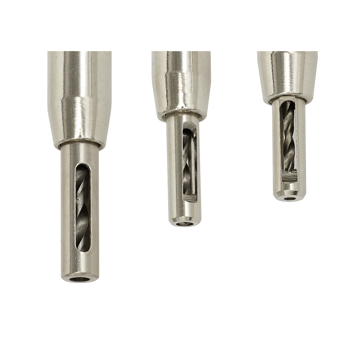 Sealey Self Centring Chamfered Hinge Drill Set 3 Pieces 1/4" Hex Shank AK3HD