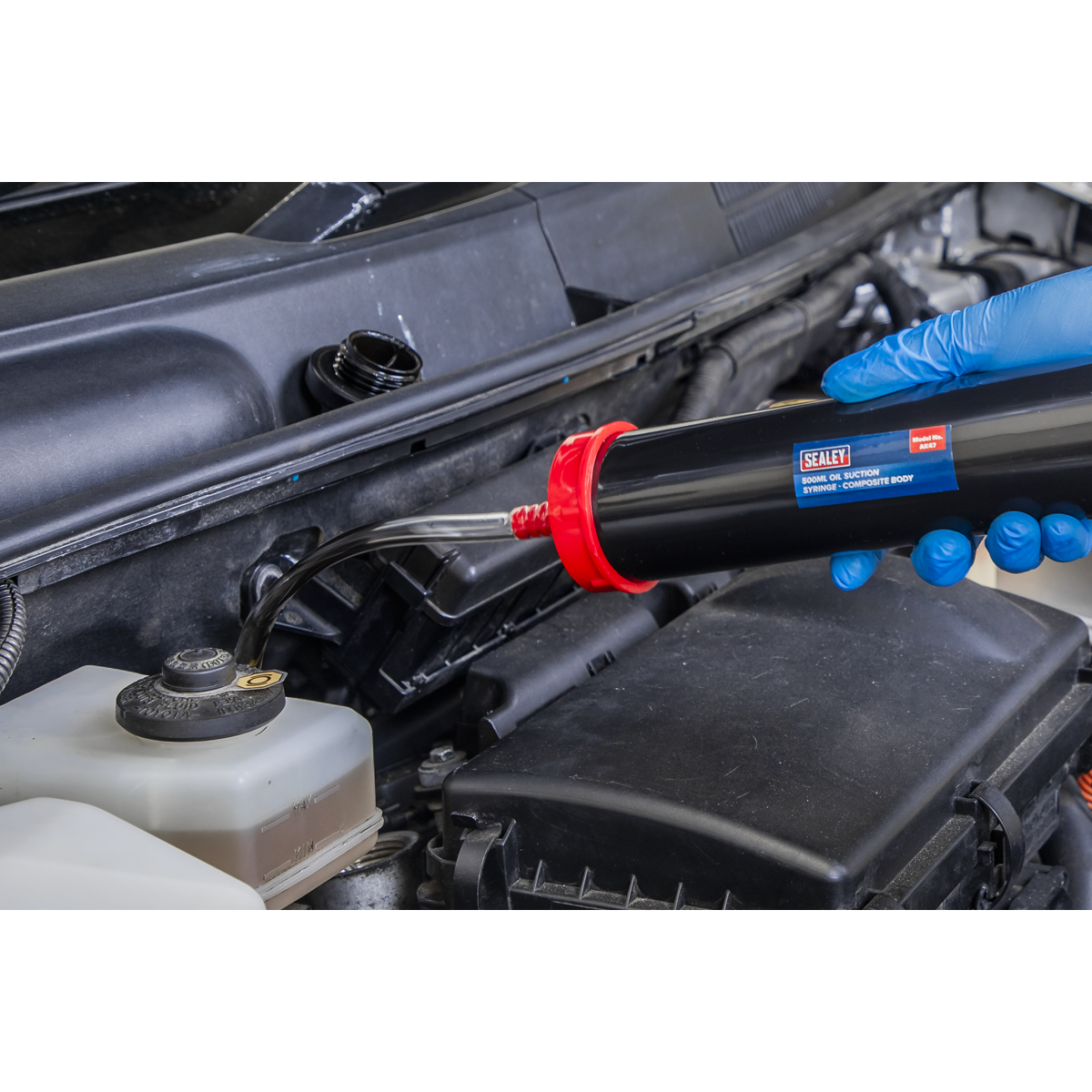 Sealey Oil Suction Hand Syringe Gun Pump 500ml Gearbox Fill/Extractor AK47