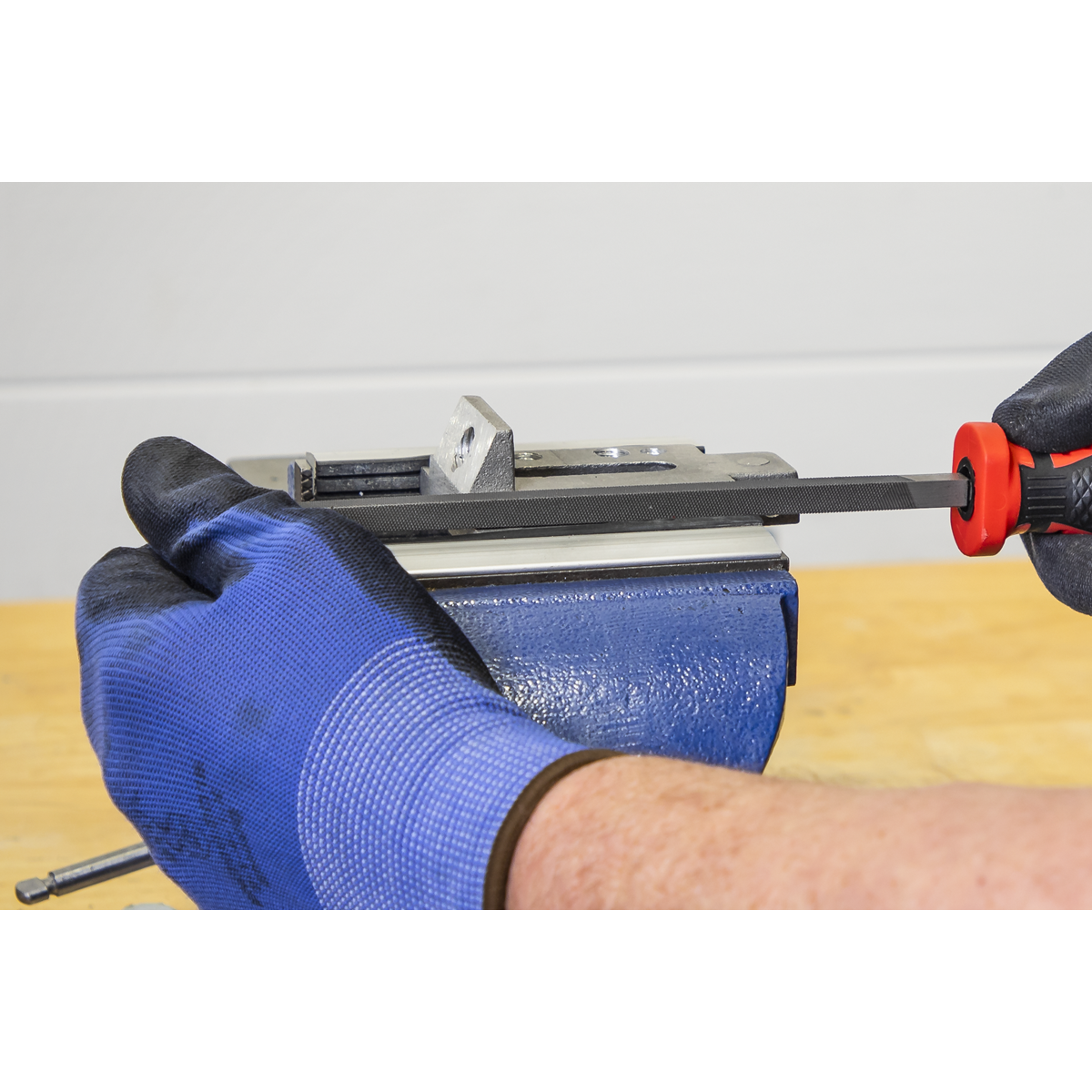 Sealey Square Engineers File Comfort Grip Handle With Hanging Hole 200mm AK5733