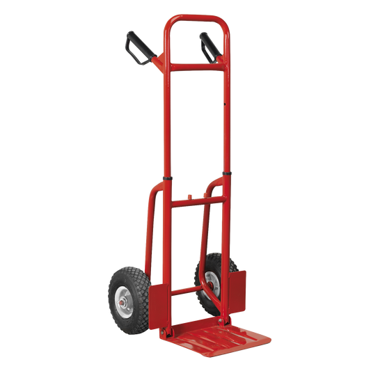 Sealey Folding Sack Truck Tubular Steel With Pneumatic Tyres 200kg CST801