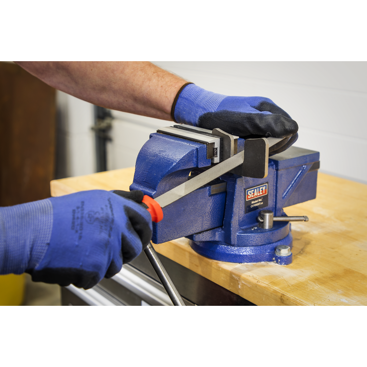 Sealey Premier Engineers File 200mm Smooth Cut Half Round Grip Handle AK5861