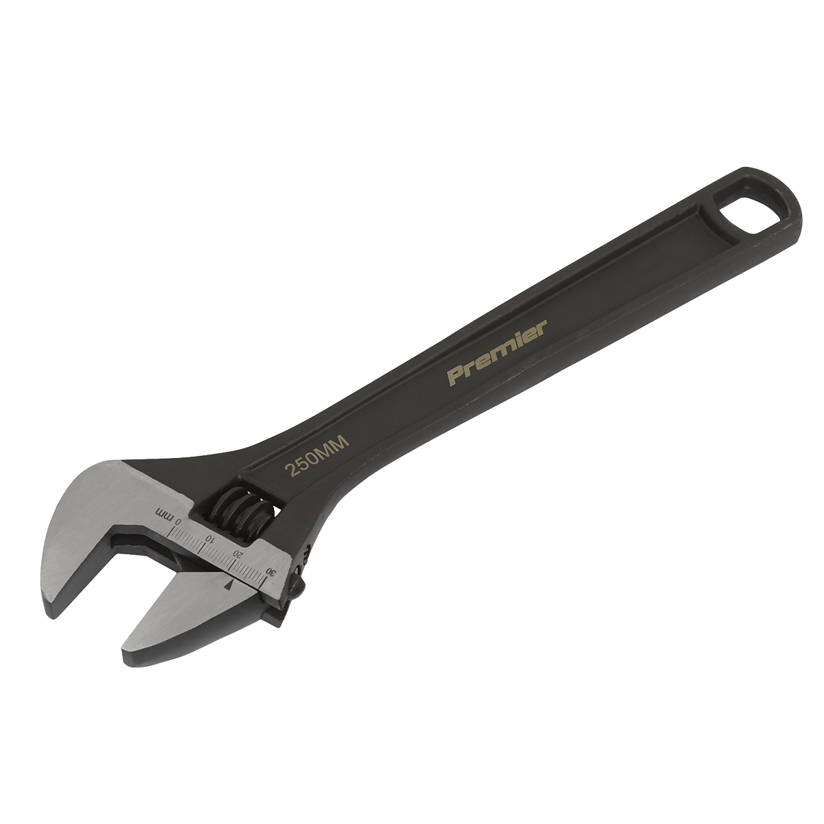 Sealey Adjustable Wrench Set 3 Pcs Rust Resistant Black Phosphate Finish AK607