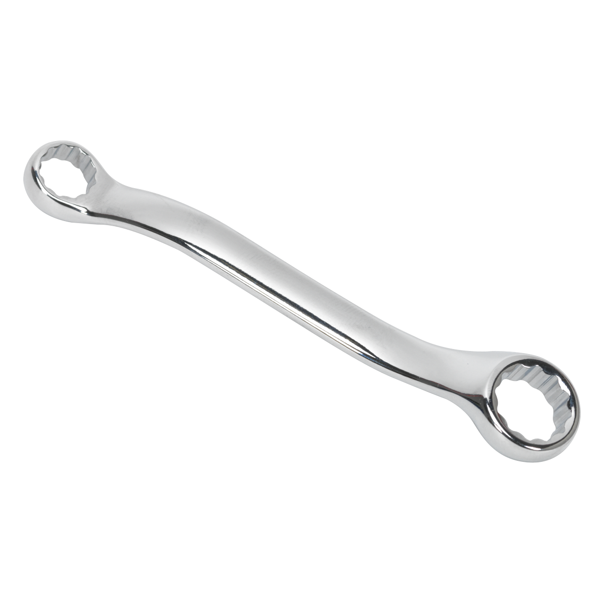 Sealey Double Ring Spanner Offset Stubby Chrome Vanadium Steel 10 x 13mm AK63221
