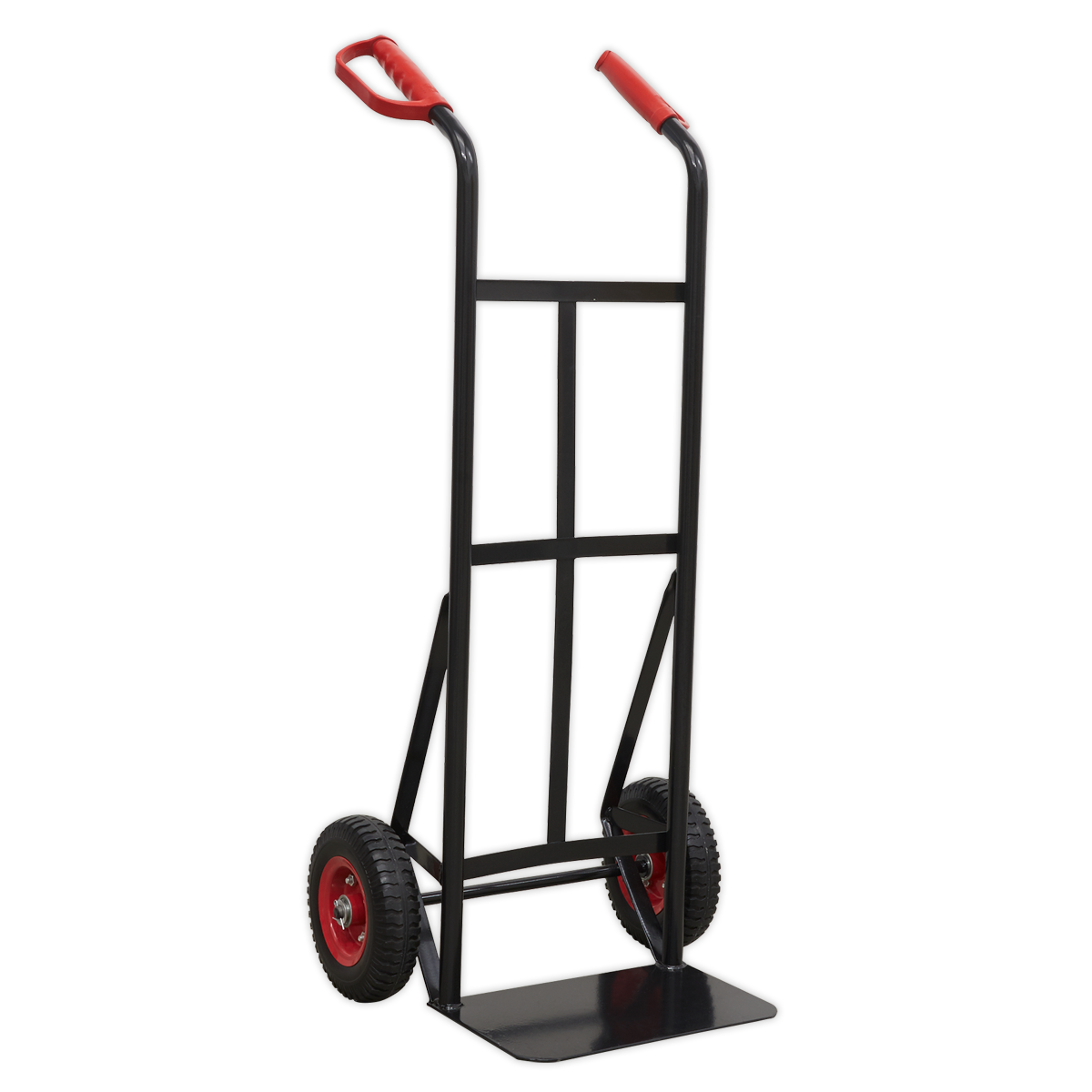 Sealey 200kg Heavy Duty Sack Truck With PU Tyres D-Shaped Handle Grips CST983HD