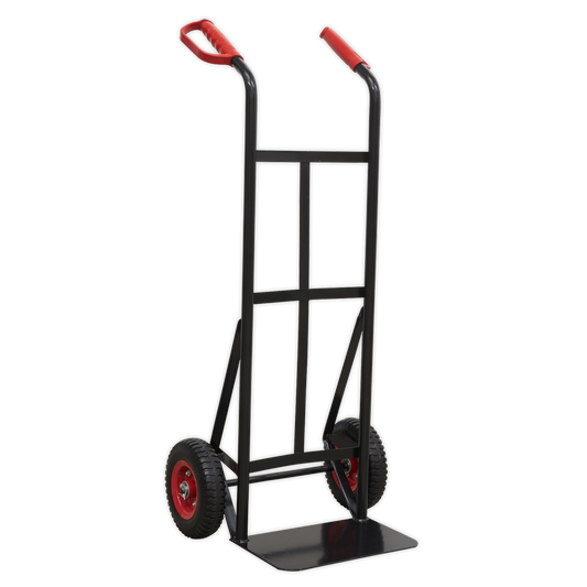 Sealey 200kg Heavy Duty Sack Truck With PU Tyres D-Shaped Handle Grips CST983HD