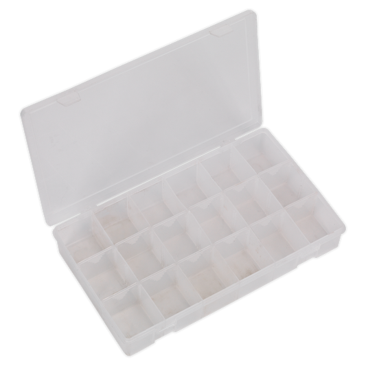 Sealey Assortment Box With 12 Removable Dividers & 2 Snap Latches ABBOXLAR