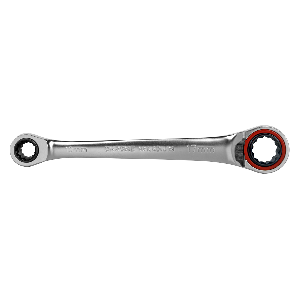 Sealey Ratchet Ring Spanner 4-in-1 Reversible Metric Platinum Series AK63948