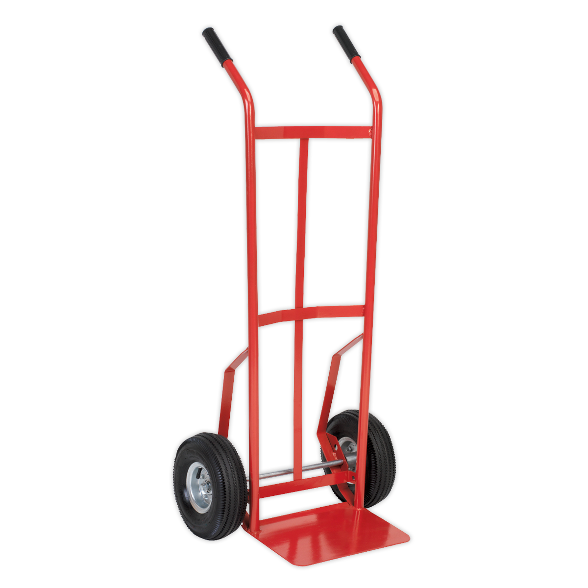 Sealey Sack Truck With Pneumatic Tyres Rubber Handgrips 200kg Capacity CST987