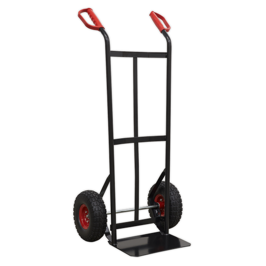 Sealey 250kg Heavy Duty Sack Truck With PU Tyres D-Shaped Handle Grips CST987HD